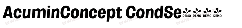 AcuminConcept CondSe字体转换